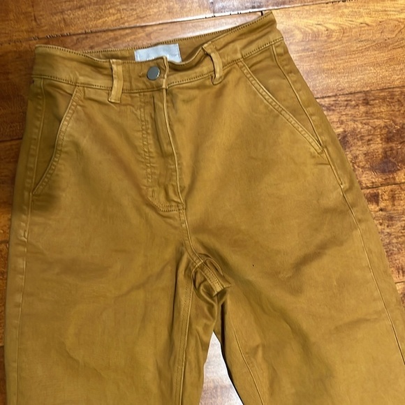 Everlane Cropped Straight Regular Mustard Brown Jean Pant Size 0 - Picture 3 of 13